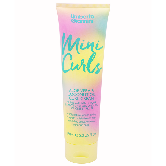 Cremă de coafat Umberto Giannini Mini Curls, cu aloe vera, pentru păr creț, fixare ușoară până la medie, 150 ml