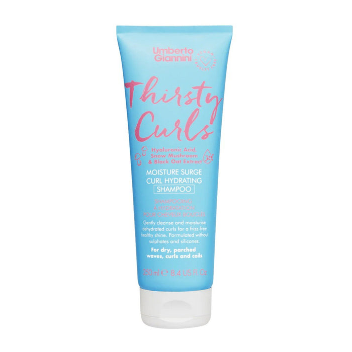 Șampon Umberto Giannini Thirsty Curls, hidratant, pentru păr ondulat și creț, 250 ml