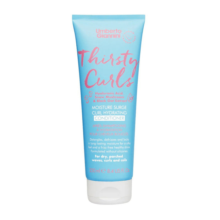 Balsam de păr Umberto Giannini Thirsty Curls, hidratant, pentru controlul efectului de încrețire, 250 ml