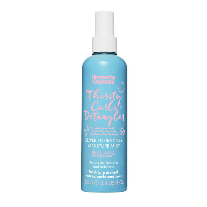 Spray pentru păr Umberto Giannini Thirsty Curls, hidratant și pentru descurcare, 250 ml