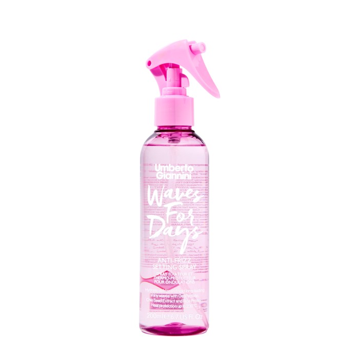 Spray fixativ Umberto Giannini Waves For Days, fixare ușoară, protecție termică, 200 ml