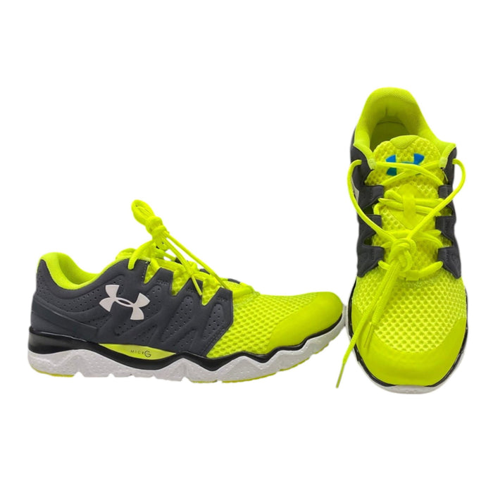 Pantofi sport Under Armour Micro G Optimum, pentru antrenament, negru și verde fluorescent