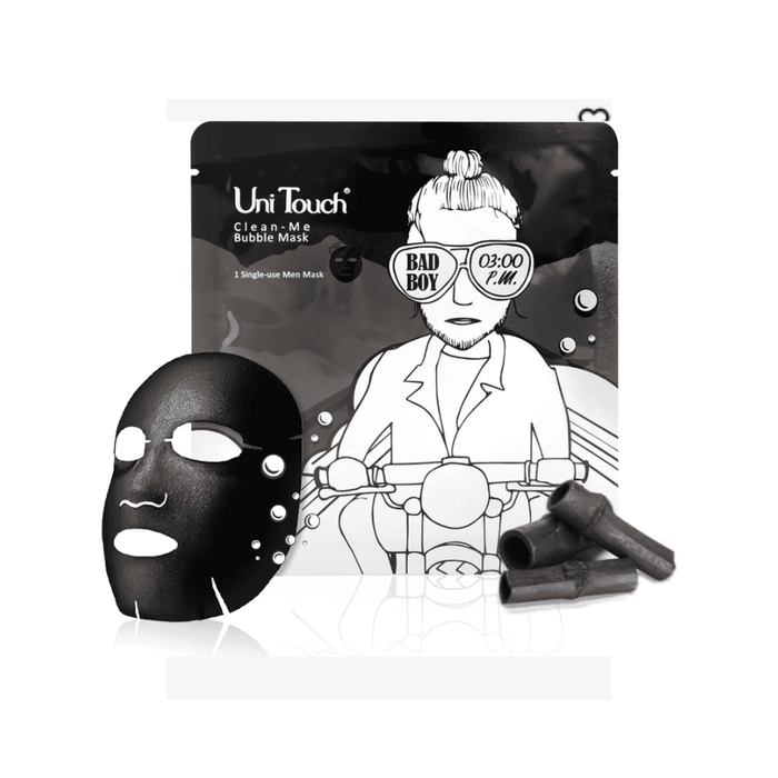 Mască facială UniTouch Clean-Me, cu bule, elimină impuritățile, 23 ml, tester
