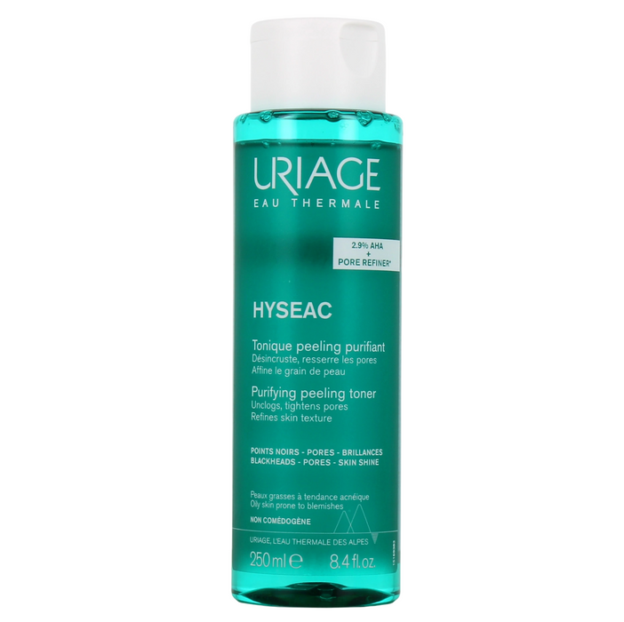 Loțiune tonică exfoliantă Uriage Hyseac, purifiantă, cu 2,9% AHA, 250 ml