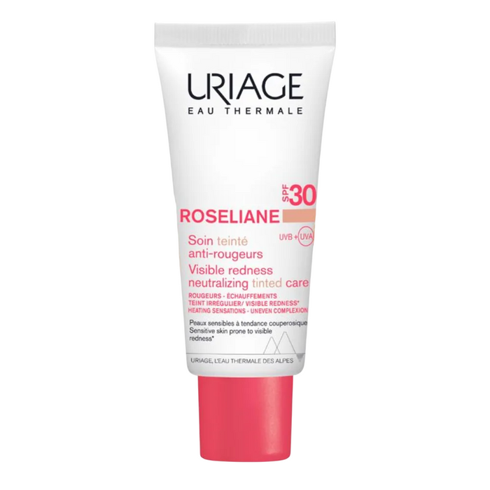 Cremă CC Uriage Roseliane, anti-roșeață, nuanța medie, SPF 30, 40 ml