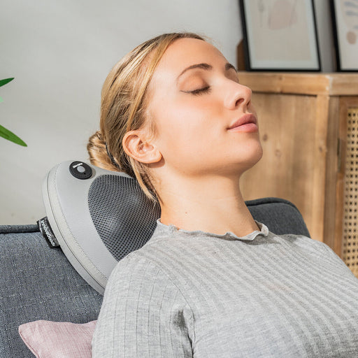 Masaj Shiatsu Reîncărcabil, InnovaGoods, Kompatsu, gri-negru