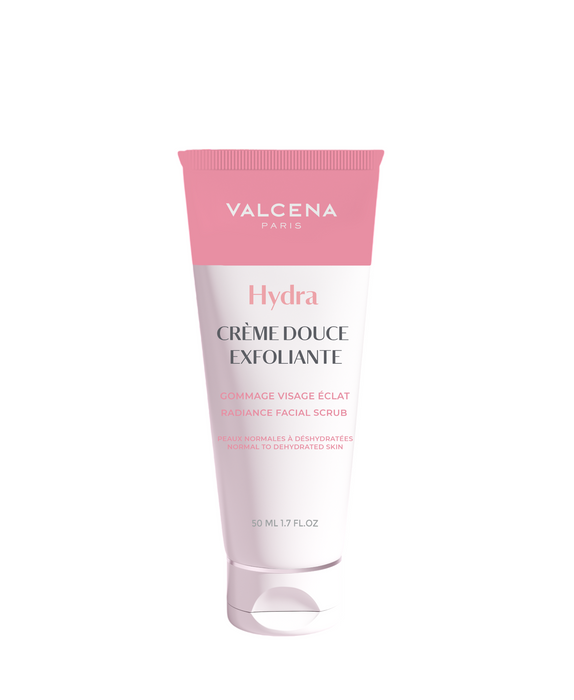 Scrub exfoliant pentru față Valcena Hydra Crème Douce, efect de luminozitate, 50 ml