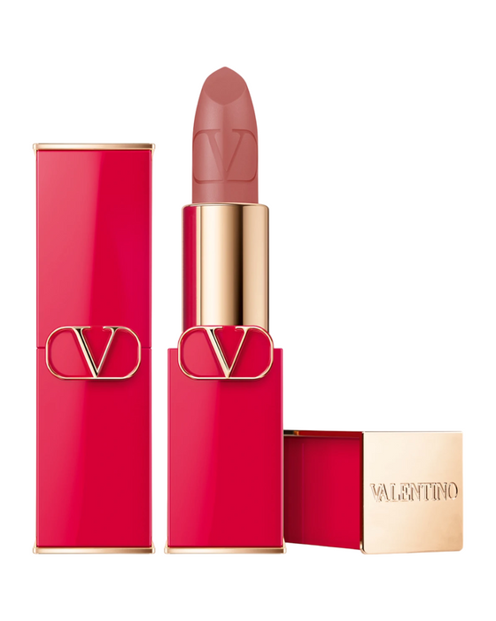 Ruj cremos Valentino Rosso, mat, reîncărcabil, nuanța 123R, 3,5 g