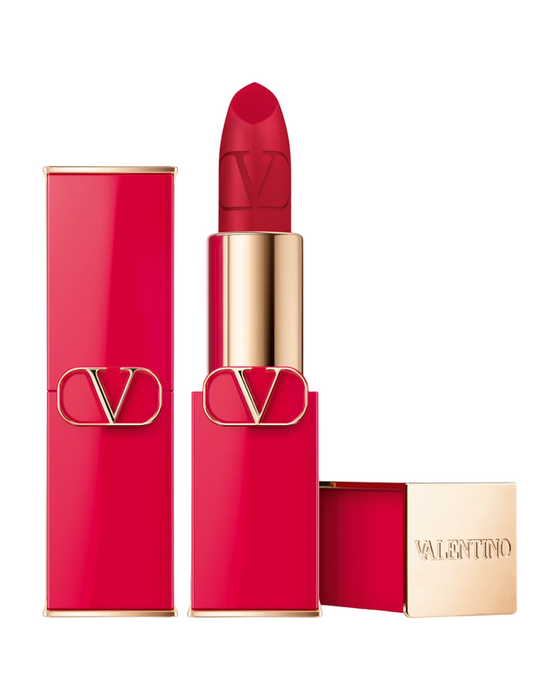 Ruj cremos Valentino Rosso, mat, nuanța 215A, reîncărcabil, 3,5 g