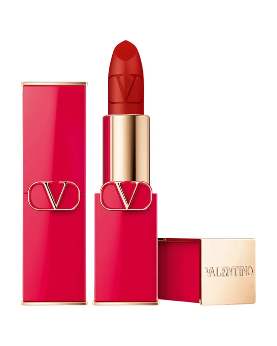 Ruj cremos Valentino Rosso, mat, reîncărcabil, nuanța 219A, 3,5 g