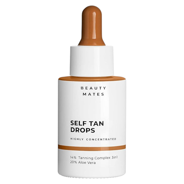 Picături autobronzante Vegan Tan Dark Tan, hidratante, pentru față, 30 ml