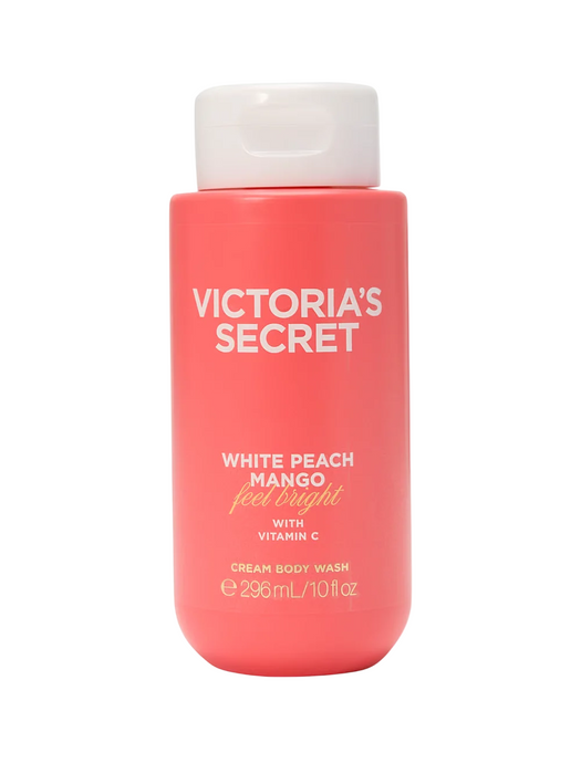 Cremă de duș Victoria's Secret White Peach & Mango, hidratantă și curățantă, cu vitamina C, 296 ml