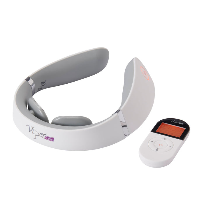 Masajer pentru gât ViperPharm Vipernake Go Neck Pain, fără fir, design ergonomic, alb