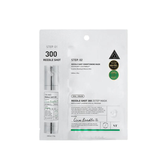 Mască facială VT Cosmetics Reedle Shot 300 2 Step, iluminatoare, 26,5 g