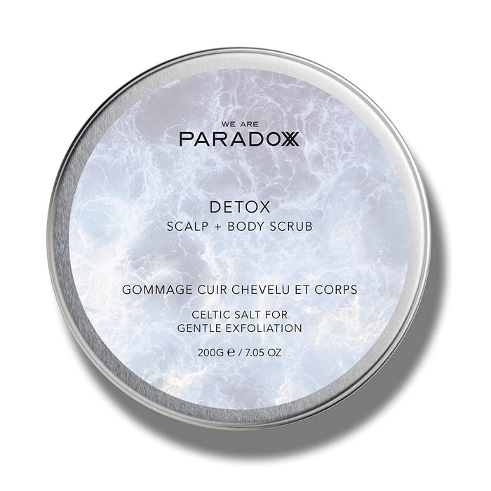 Exfoliant pentru scalp și corp We are Paradoxx Detox, cu sare celtică, 200 g