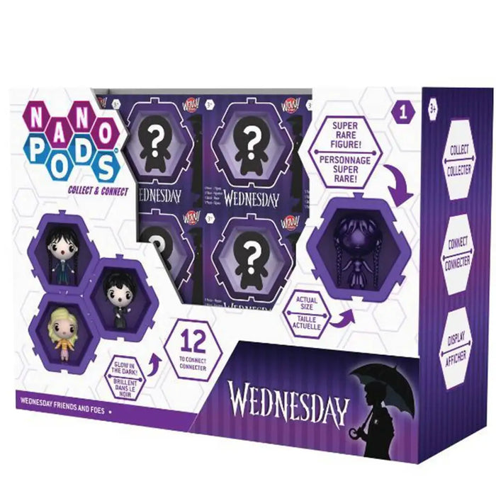 Figurină miniaturală WOWSTUFF Wednesday Nano Pod, diverse modele, 3+ ani