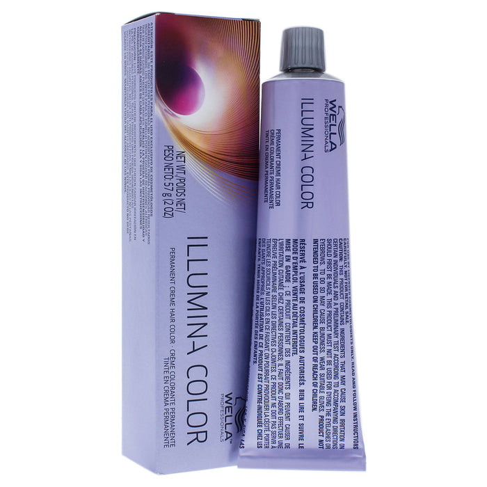 Vopsea permanentă de păr Wella Professionals Illumina Color, nuanța 8/38 Light Blonde Golden Blue, 60 ml