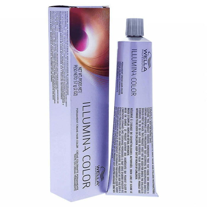 Vopsea permanentă de păr Wella Professionals Illumina Color, nuanța 9/03 Bright Blonde Natural Golden, 60 ml