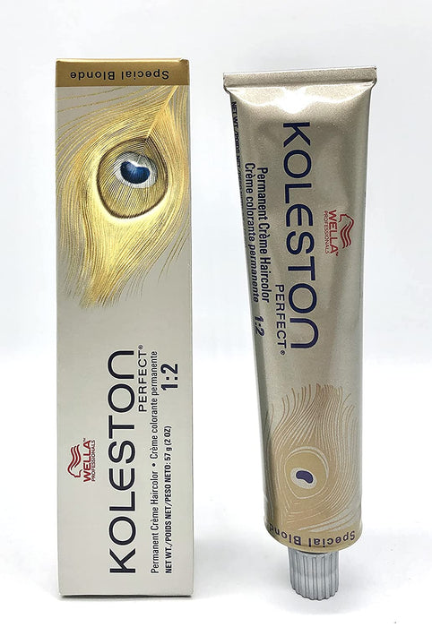 Vopsea permanentă de păr Wella Professionals Koleston Perfect, nuanța 12/3 Special Gold Blonde, 60 ml