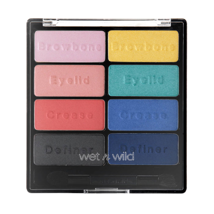 Paletă de farduri de ochi Wet n Wild Color Icon, nuanța E7371 Poster Child, 8 nuanțe, 6 g