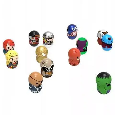 Set de 3 figurine Wooblies Marvel Magnetic Power, cu lansator