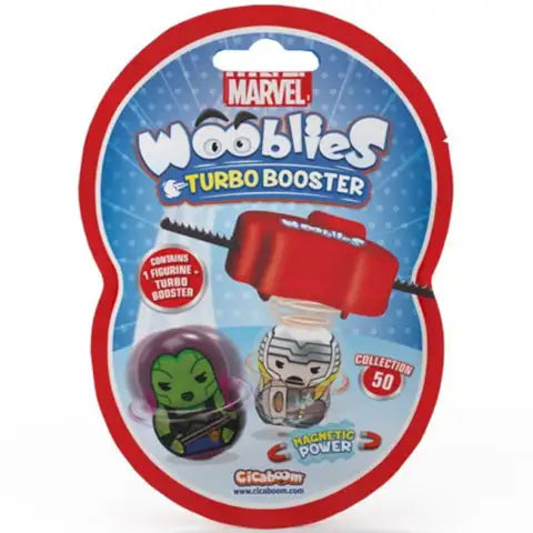 Figurină Wooblies Marvel Magnetic Power, cu lansator, 3+ ani