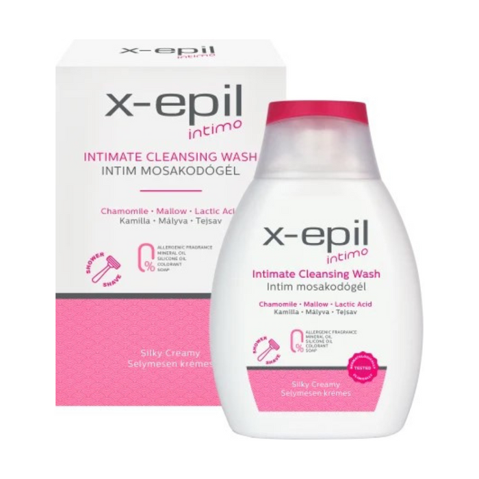 Gel de spălare intimă X-Epil Intimate Cleansing Wash, cu mușețel și nalbă, 250 ml