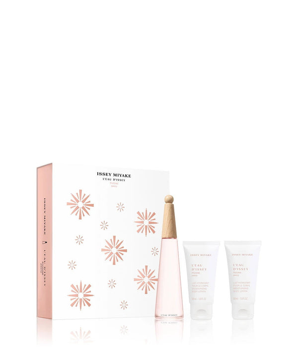 Set Issey Miyake L'Eau d'Issey Pivoine Peony, pentru femei: apă de toaletă 50 ml + 2 loțiuni de corp 50 ml