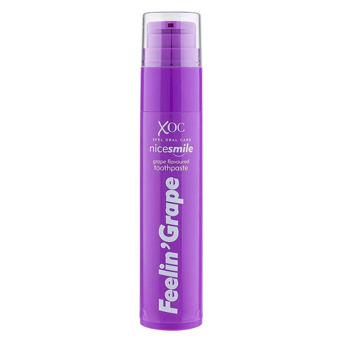 Pastă de dinți XOC Nice Smile, cu aromă de strugure, pentru curățarea dinților și protecție împotriva cariilor, 60 g