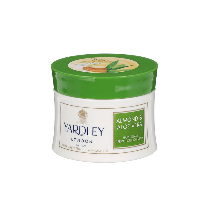 Cremă-tratament pentru păr Yardley Almond & Aloe Vera, hrănitoare, 150 g
