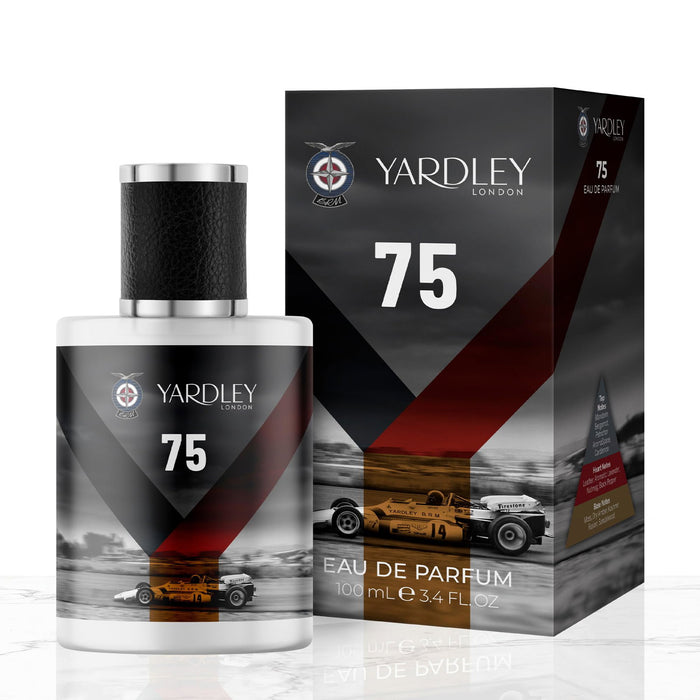 Apă de parfum Yardley British Racing Motors 75, pentru bărbați, 100 ml