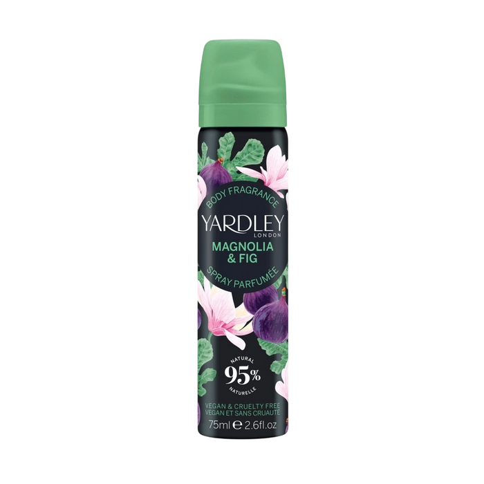 Spray parfumat Yardley Magnolia & Fig, pentru femei, 75 ml