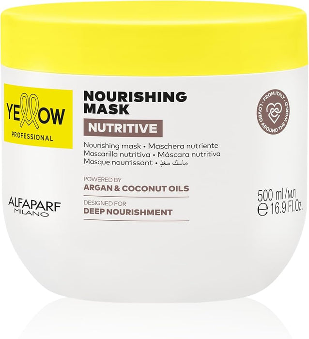 Mască de păr Yellow Professional Nourishing Mask, hrănitoare, 500 ml, tester