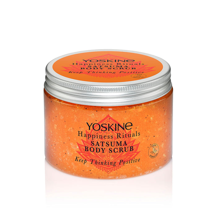 Exfoliant pentru corp Yoskine Happiness Rituals Satsuma, 300 ml