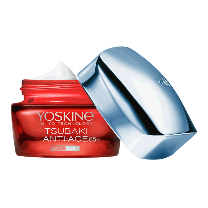 Cremă de față Yoskine Tsubaki 65+, antiîmbătrânire, de zi și de noapte, 50 ml