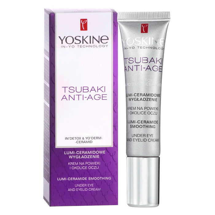 Cremă pentru ochi Yoskine Tsubaki Anti-Age, antiîmbătrânire, netezitoare, 15 ml