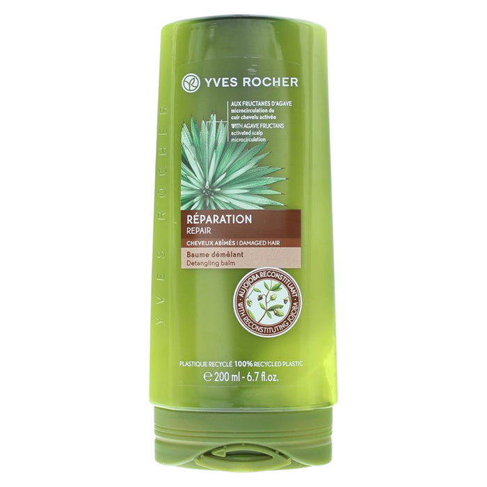 Balsam de păr Yves Rocher Detangling Balm, reparator, pentru păr deteriorat și uscat, 200 ml