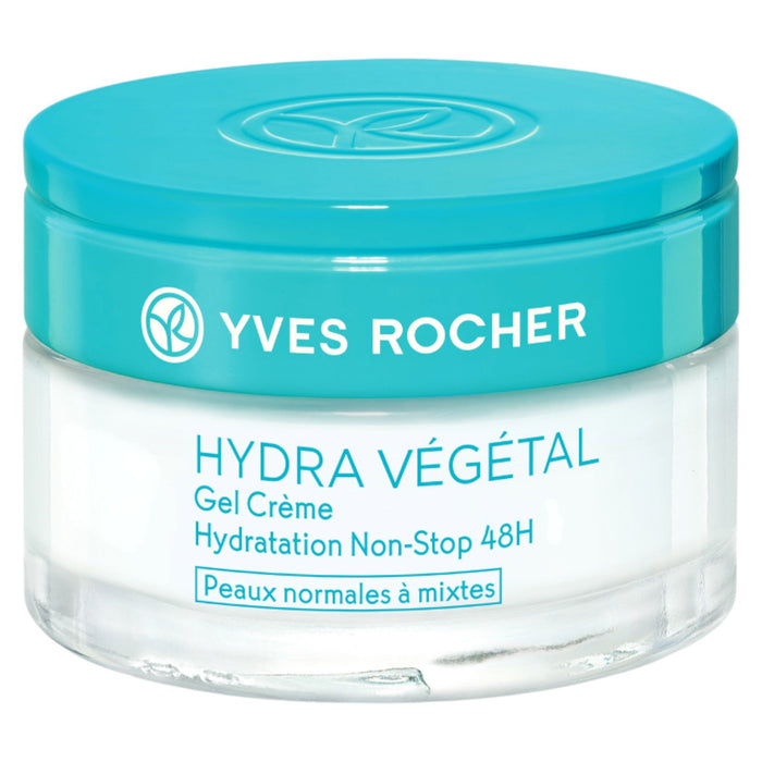 Cremă-gel de față Yves Rocher Hydra Vegetal, hidratantă, pentru ten normal și mixt, 50 ml