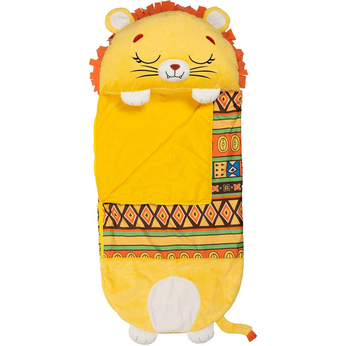 Pernă de pluș cu sac de dormit Unknown Happy Nappers, Leul Lex, 137 cm