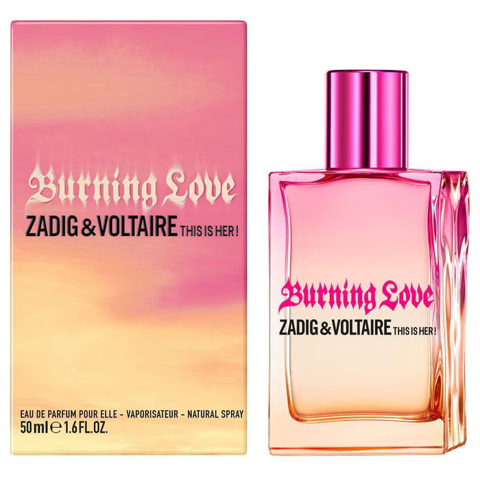 Apă de parfum Zadig & Voltaire This Is Her! Burning Love Limited Edition, pentru femei, 50 ml