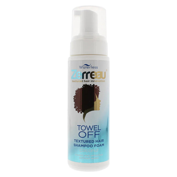 Șampon-spumă fără apă Zerreau Towel Off, pentru păr texturat, cu efect de strălucire și volum, 180 ml
