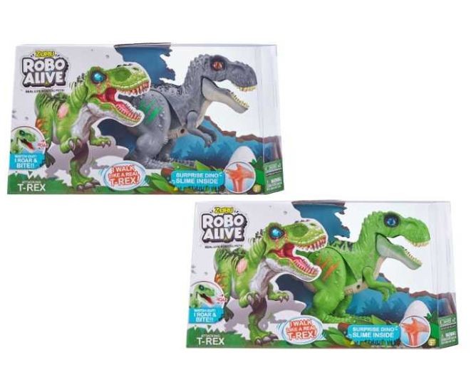 Dinozaur interactiv Zuru Robo Alive T-Rex roșu, 3+ ani